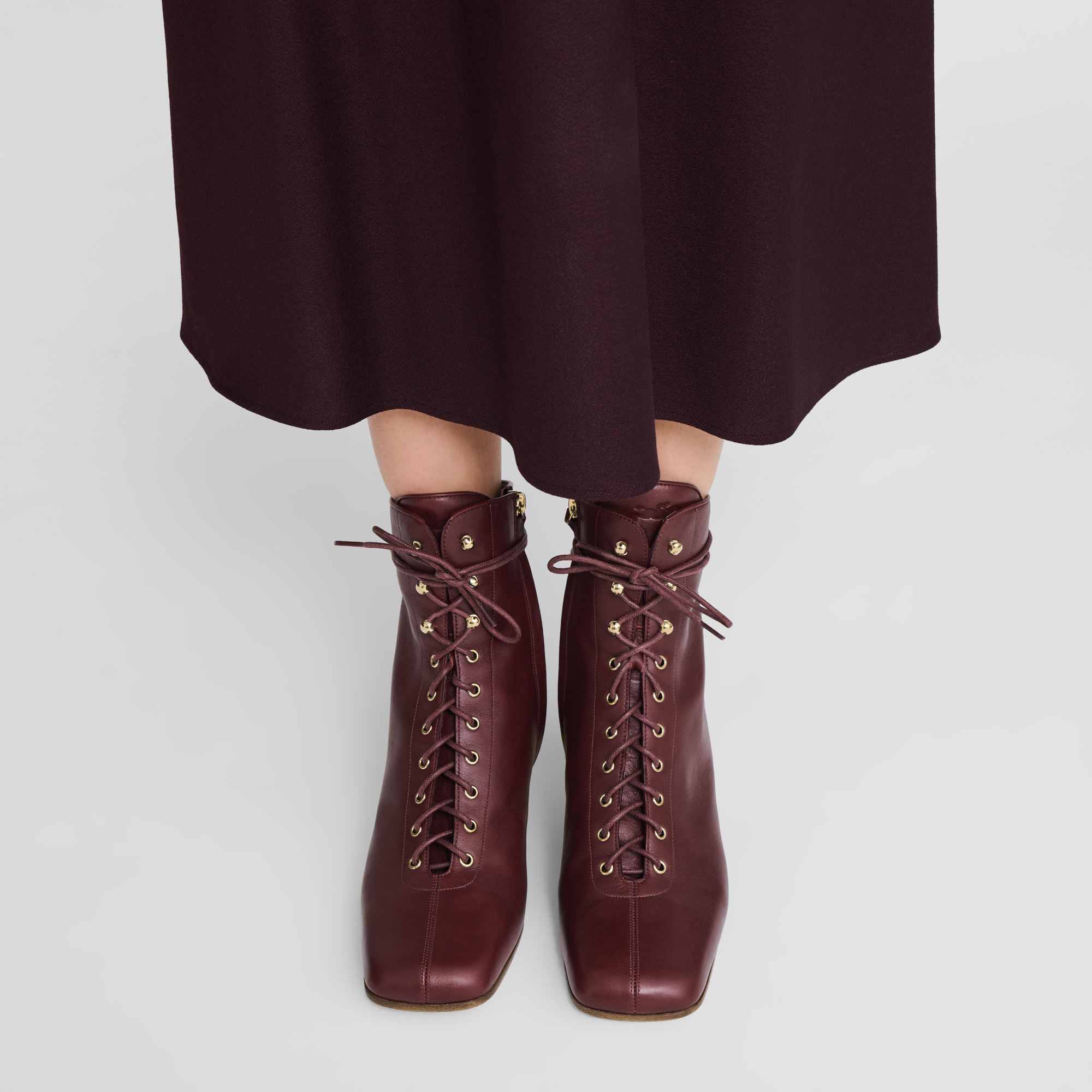 Botas baixas de salto alto La Patineuse